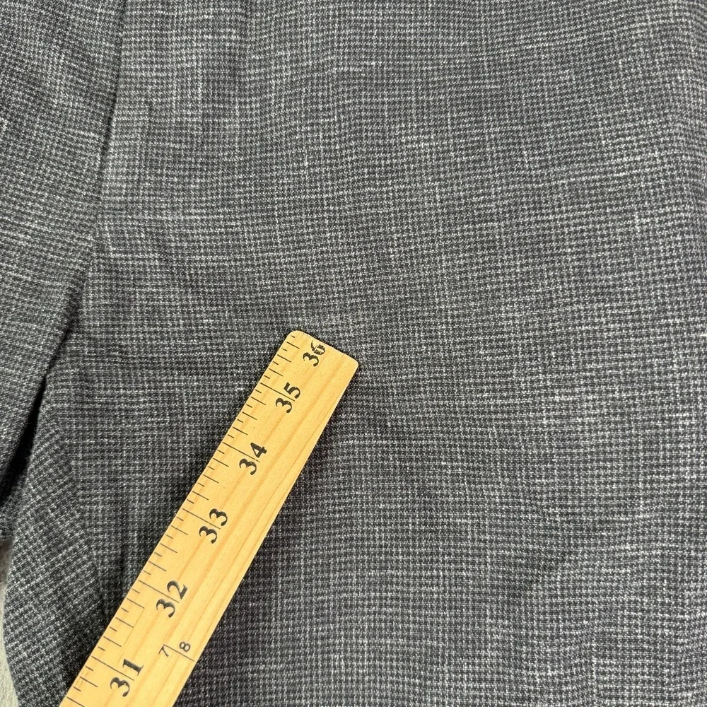 Banana Republic Dress Pants Mens 30x30 Gray Italian Stretch Charcoal Flat Front